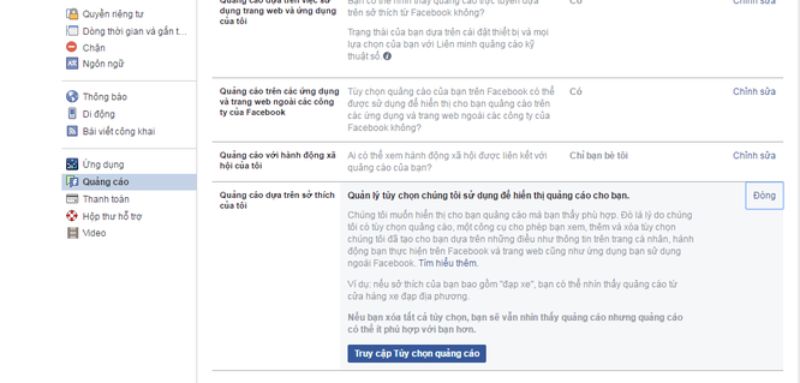 cách chặn quảng cáo trên facebook