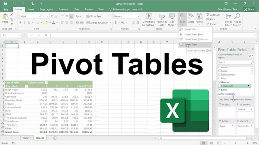 Pivot table là gì? Cách sử dụng Pivot table báo cáo, thống kê