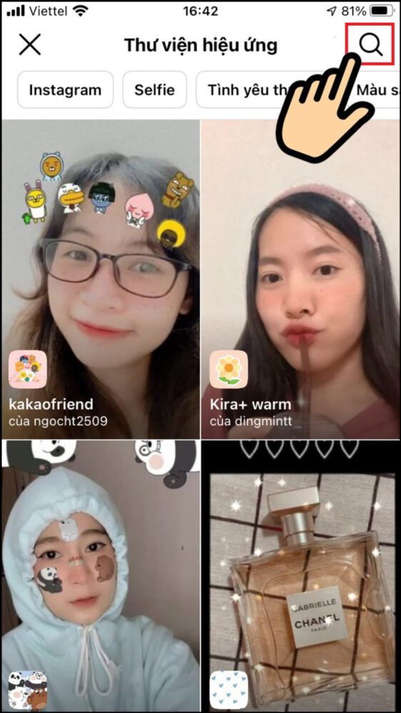 Bán hàng online nên bán gì? Tổng hợp các gợi ý cực hot 2023 14 Nhập tên hoặc chủ đề filter Instagram mình cần tìm để hệ thống hiển thị đầy đủ