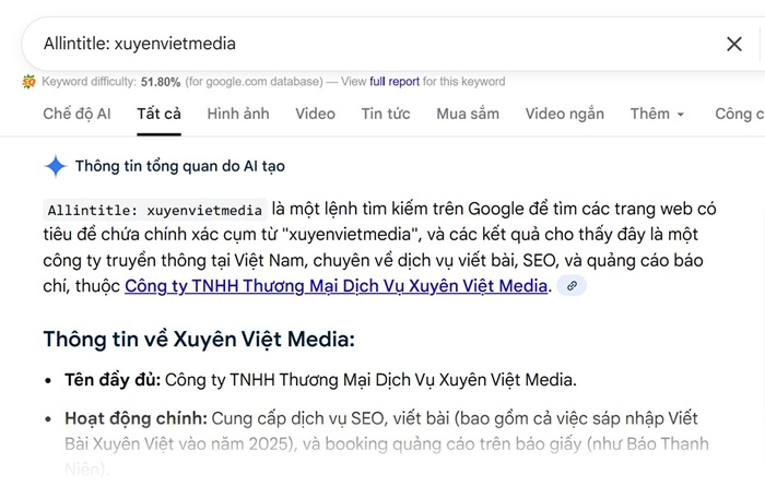 Allintitle: Định nghĩa và cách dùng toán tử tìm kiếm này 3 Allintitle là gì