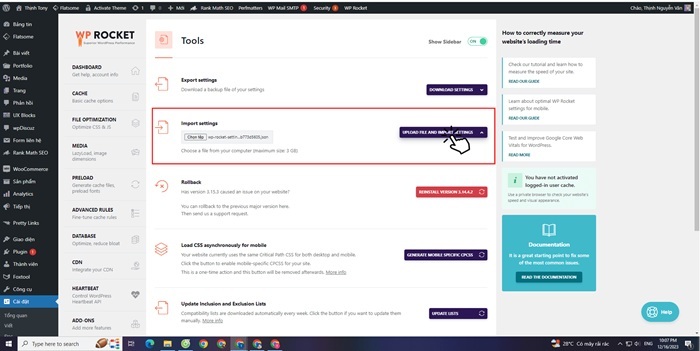 Plugin WP Rocket