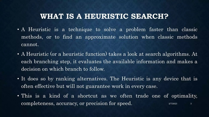 Search Heuristics