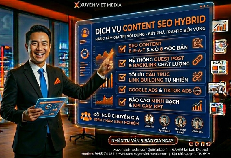 Dịch vụ 10 content seo hybrid