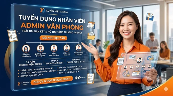 Tuyển dụng admin văn phòng