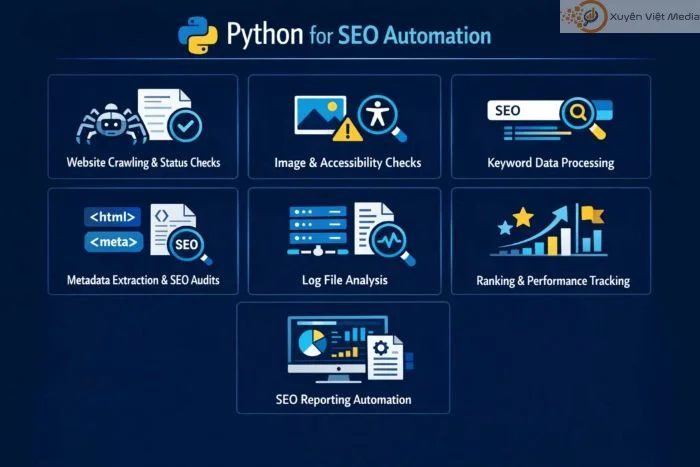 Tự động hóa SEO bằng Python giúp giảm thao tác lặp lại