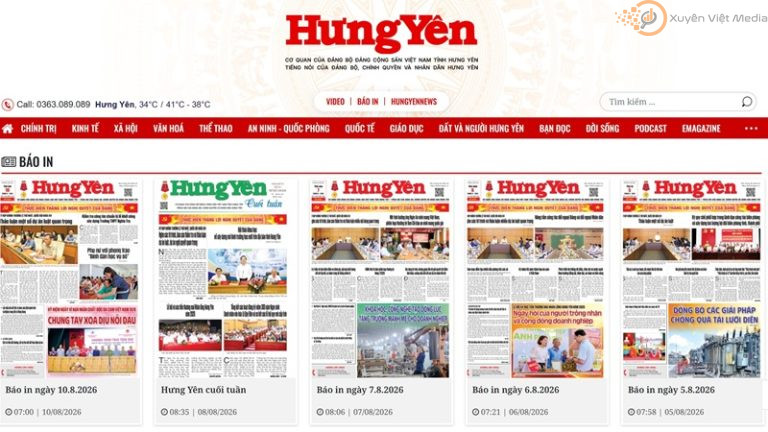 Báo Hưng Yên điện tử