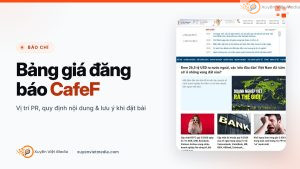 Bảng giá đăng báo CafeF
