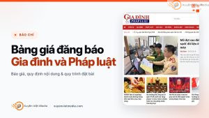 Bảng giá đăng báo Gia đình và Pháp luật