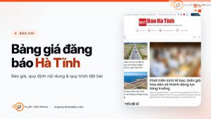 Bảng giá đăng Báo Hà Tĩnh
