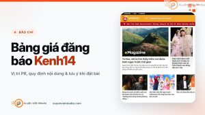 Bảng giá đăng báo Kenh14