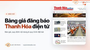 Bảng giá đăng Báo Thanh Hóa